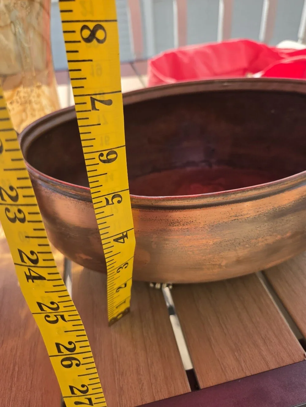 Vintage Copper Jardiniere Lion Head Handles Paw Feet, Oval Planter, French Garde